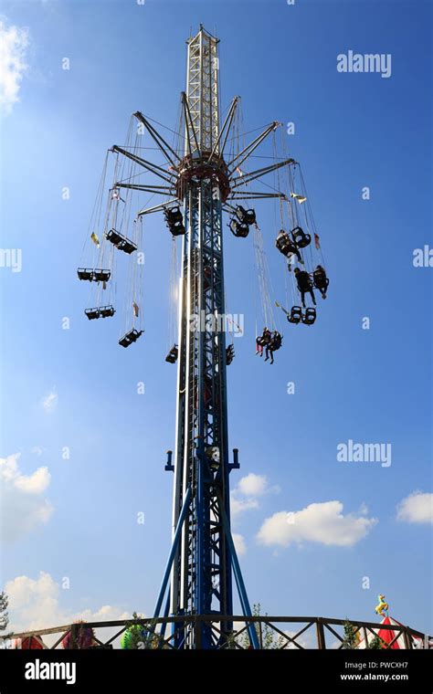 Amusement Park Swing Stock Photo Alamy