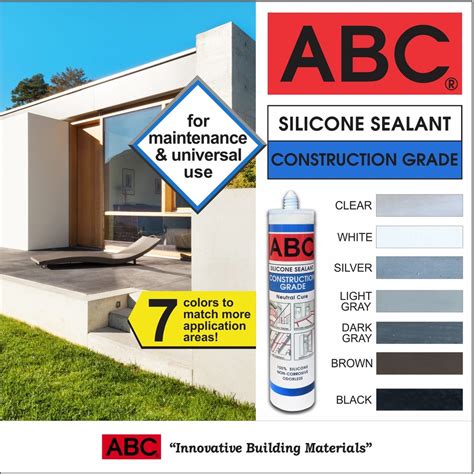 Abc Silicone Sealant Construction Grade Ml Shopee Philippines