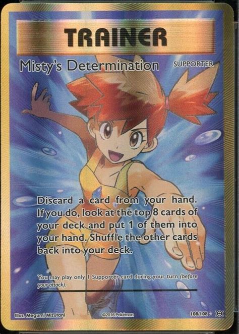 Misty S Determination Xy Evolutions Holo Full Art