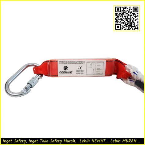 Safety Lanyard Absorber Double Big Hook Besar Carabiner Eco Gosave