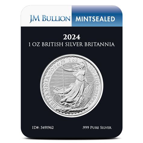 Oz British Silver Britannia Coin Mintsealed Bu L Jm Bullion