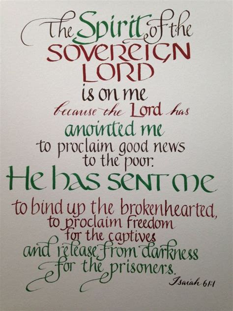 Isaiah 61 1 Ordination T Seminary By Biblecalligraphy On Etsy