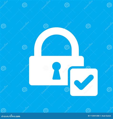 Lock Icon With Check Sign Lock Icon And Approved Confirm Done Tick