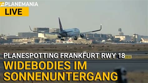 Planespotting LIVE Frankfurt Startbahn West Runway 18 Letzter