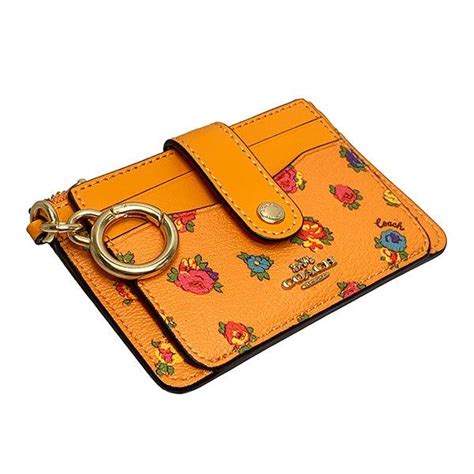 コーチ 財布 レディース Coach コインケース ミニ ヴィンテージ ローズ アタッチメント カード ケース C9933 Imudb ライト