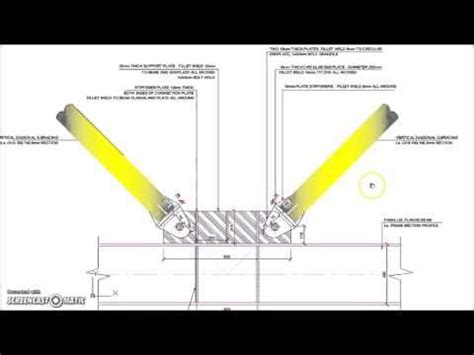 Beam To Circular CHS Simple Connection Detail YouTube Beams Steel