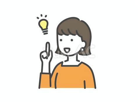 ひらめいた会社員の女性イラスト No 23323674｜無料イラスト・フリー素材なら「イラストac」