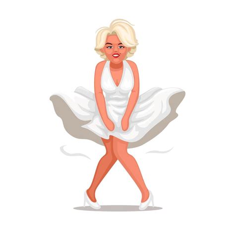 Illustration Of Marilyn Monroe Celebrities Cartoon Vector 21671938