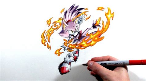 How To Draw Silver The Hedgehog And Blaze The Cat