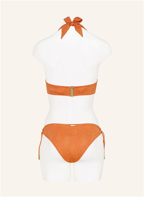 Maryan Mehlhorn Basic Bikini Hose Glance Mit Glitzergarn In Orange