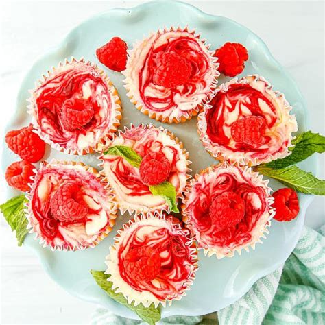 Raspberry Swirl Cheesecake Cupcakes • Food Folks And Fun