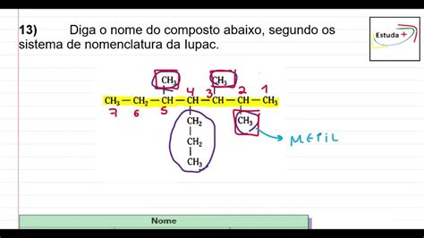 Exerc Cios Nomenclatura Hidrocarbonetos Pdf Gabarito Roaredu