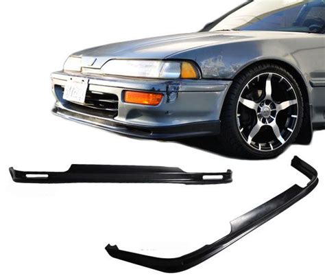 1992 1993 Acura Integra Front Bumper Lip Mugen Style Poly Urethane Blf Ai92mu