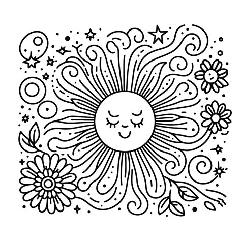 Coloriage Soleil Imprimer L Toile La Plus Brillante