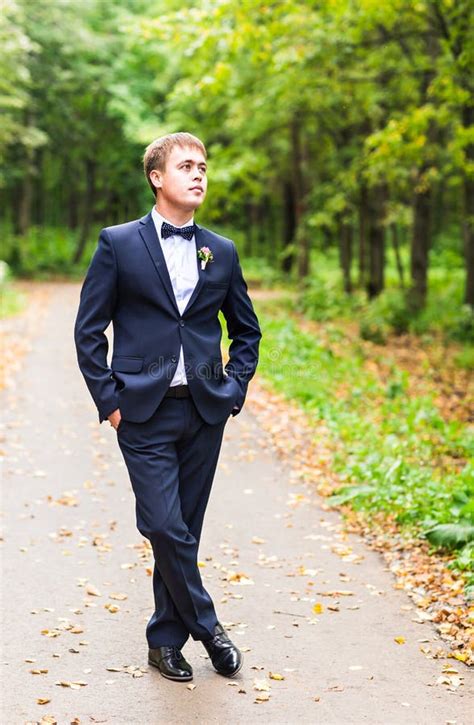 Man In Tuxedo And Bow Tie Posing Stock Image Image Of Dinner Black