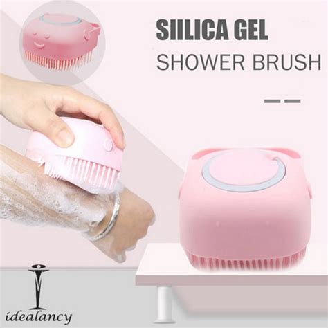 Silicone Soft Bath Body Brush With Shampoo Dispenser Idealancy