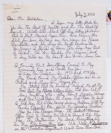 Important Letters Pertaining To Mr Ronnie Defeo Jr 0331 On Jan 28