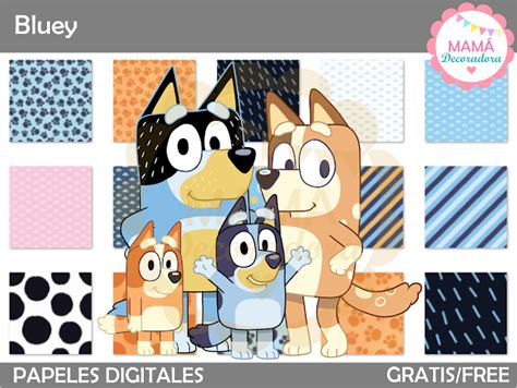 Mam Decoradora Bluey Papeles Digitales