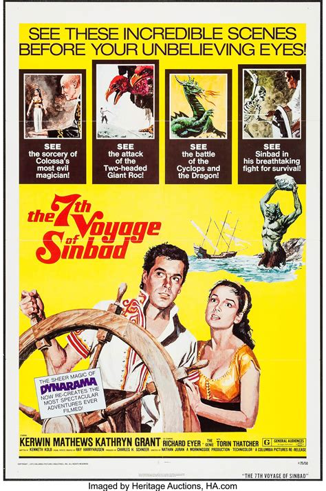 The 7th Voyage Of Sinbad Columbia R 1975 One Sheet 27 X 41