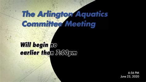 Aquatics Committee Meeting Arlington Tv Free Download Borrow And