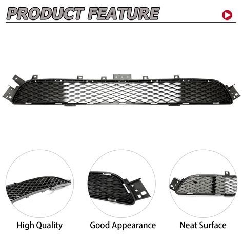 Hecasa Front Bumper Lower Grille Radiator Grill Compatible With