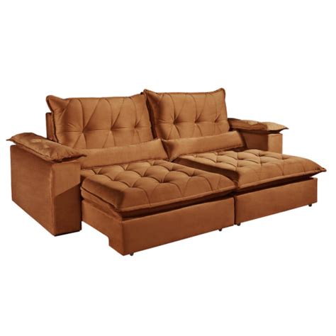 Sofa Com Frete Gratis - Sofa Retratil Reclinavel 4 Lugares Frete Gratis | Baci Living Room
