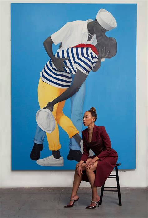 How Artist Amy Sherald Reimagined History S Most Famous Kiss