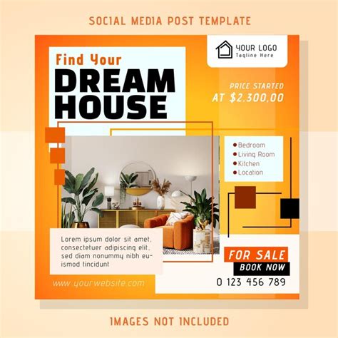 Premium Vector Dream House Social Media Post Banner