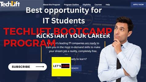 Techlift It Industry Led Skill Bootcamps Program Let S Learn Youtube