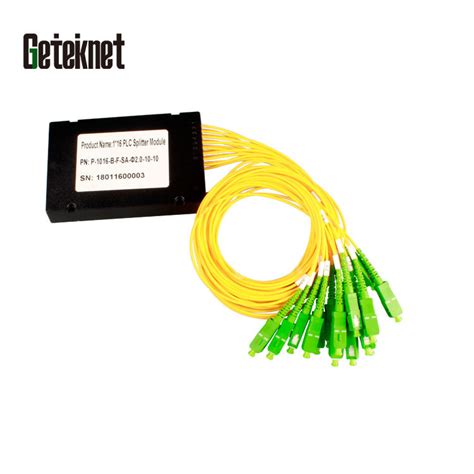 Gcabling FTTH Epon Gpon PLC Splitter 1 2 1 4 1 8 1 16 1 32 ABS