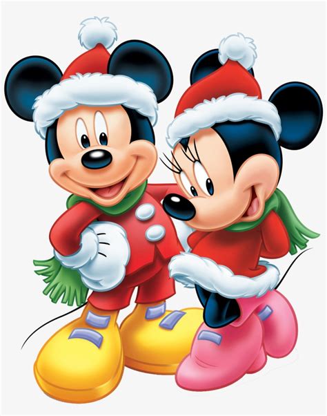 Mickey And Minnie Merry Christmas Mickey Mouse Transparent Png