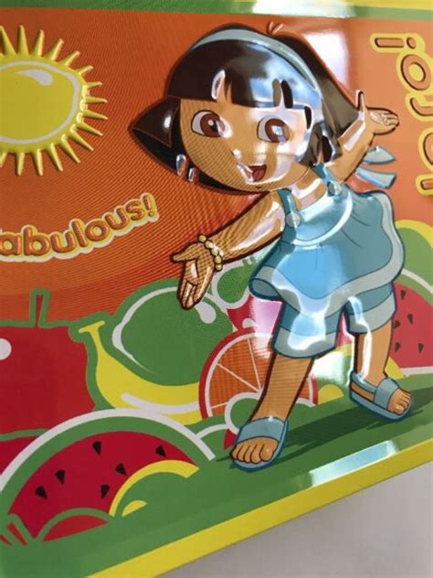 Tin Metal Lunch Snack Toy Box Embossed Dora The Explorer Fabuloso New Defect Ebay