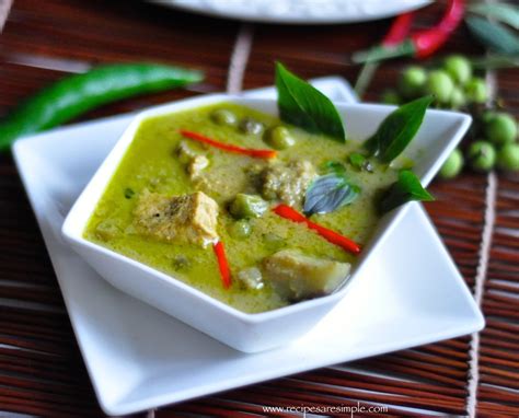 Thai Green Curry Chicken Homemade Green Curry Paste Authentic