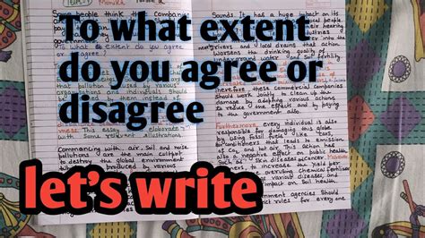 IELTS Writing Task 2 TO WHAT EXTENT DO YOU AGREE OR DISAGREE IELTS