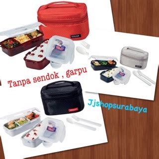 Jual Lock And Lock Lunch Box Set Wadah Bekal Makan Siang Cocok Untuk