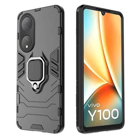 Mobikit Tough Armor Bumper Back Case Cover For Vivo Y100 5g Vivo T2 5g