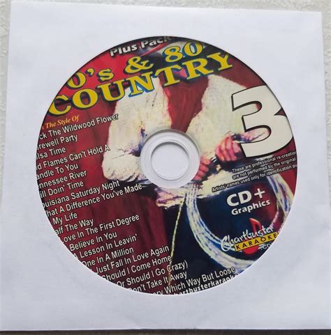 COUNTRY 70 S 80 S KARAOKE CDG CHARTBUSTER ESSENTIALS ESP452 3 CD G