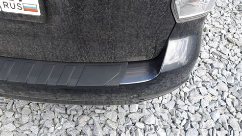 Защитная накладка заднего бампера — Subaru Forester (SJ), 2 л, 2016 ...