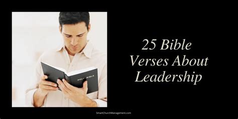 25 Inspiring Bible Verses About Leadership - Smart Church Management