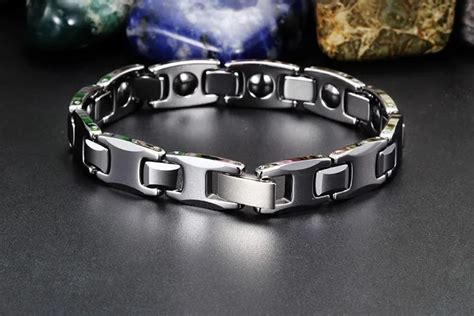 Tungsten Steel Bracelet Male Energy Magnetic Health Bracelets Men S