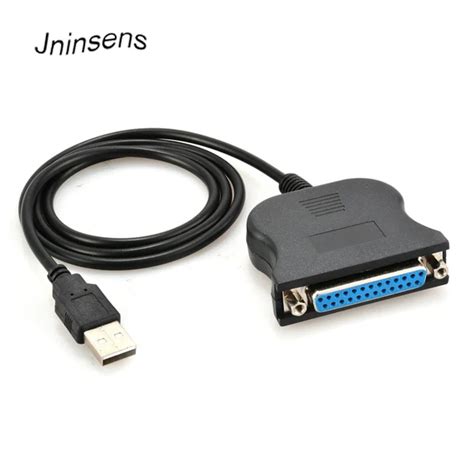 USB To 25 Pin DB25 Female IEEE 1284 Parallel Printer LPT Adapter Print