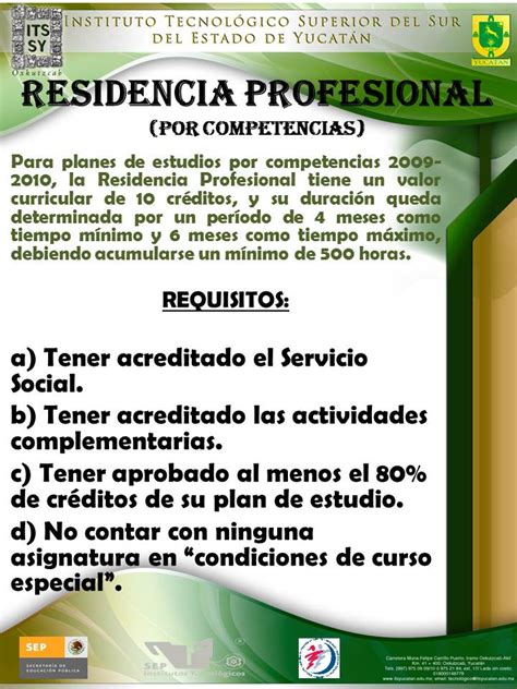 Residencia Profesional Tecnm Campussuryucatan