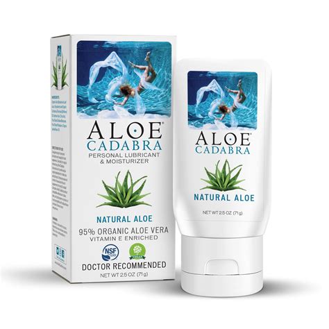 Aloe Cadabra Organic Personal Lubricant And Moisturizer Unscented Skin And Body Friendly Paraben