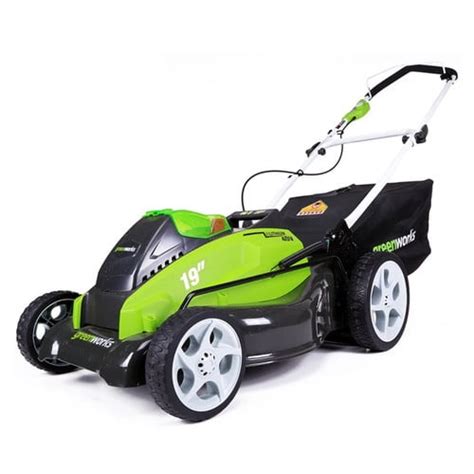 Greenworks 19 Inch 40v Cordless Lawn Mower 4ah And 2ah Batteries