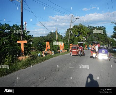 barangays taal tambubong bocaue bulacan fields roads  stock