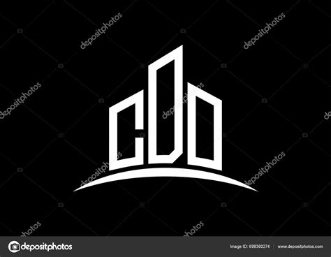 Letter Cdo Building Vector Monogram Logo Design Template Building Shape ...