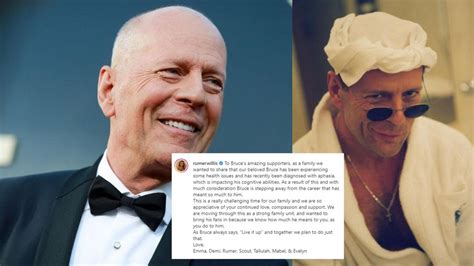 Bruce Willis Aphasia Diagnosis Forces Him To Quit Acting