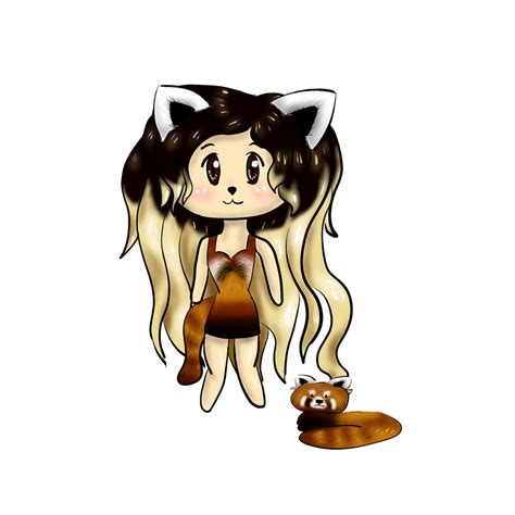 Chibi Red Panda-Girl by Rose-sempai on DeviantArt