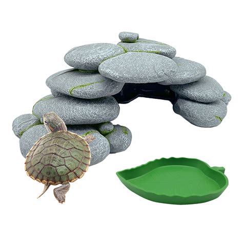 Tfwadmx Turtle Basking Platform Tortoise Resin Climbing Ramp Turtles