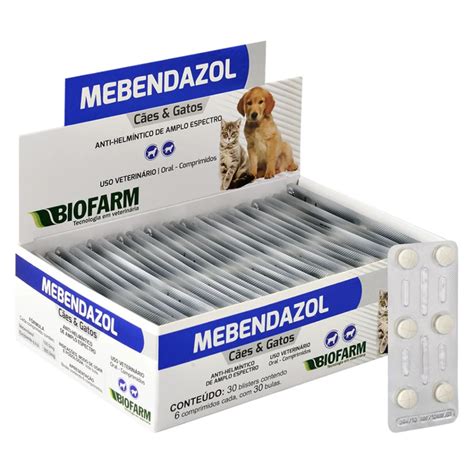 Mebendazol Comprimidos Verm Fugo Remedio De Verme Para Cachorro